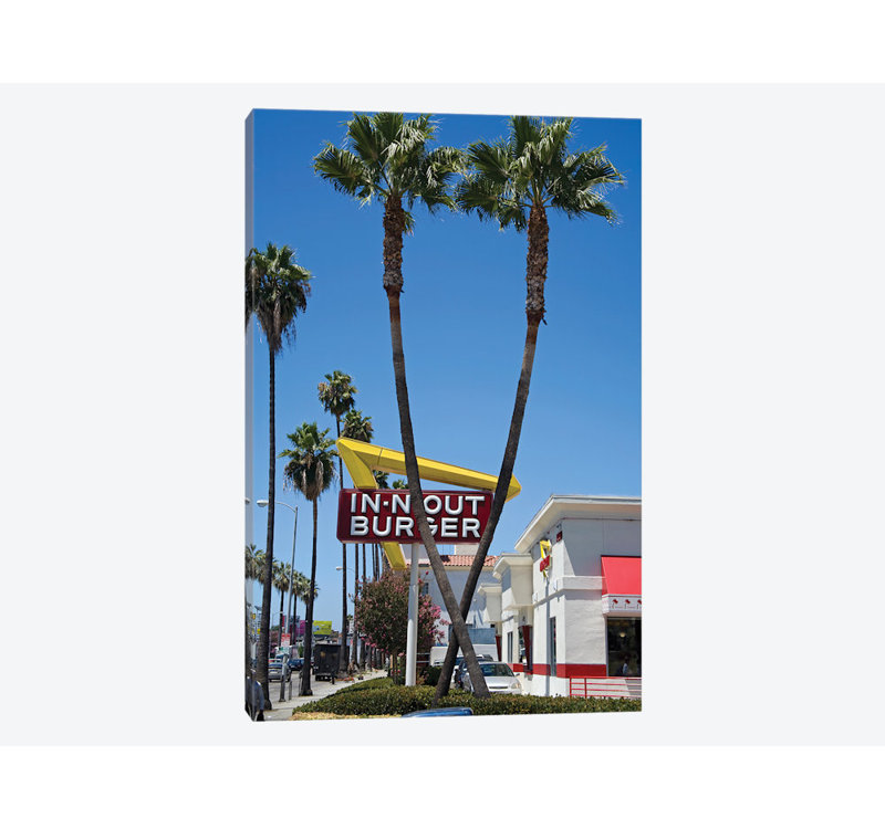 East Urban Home In N Out Burger Sign Sunset Boulevard Los