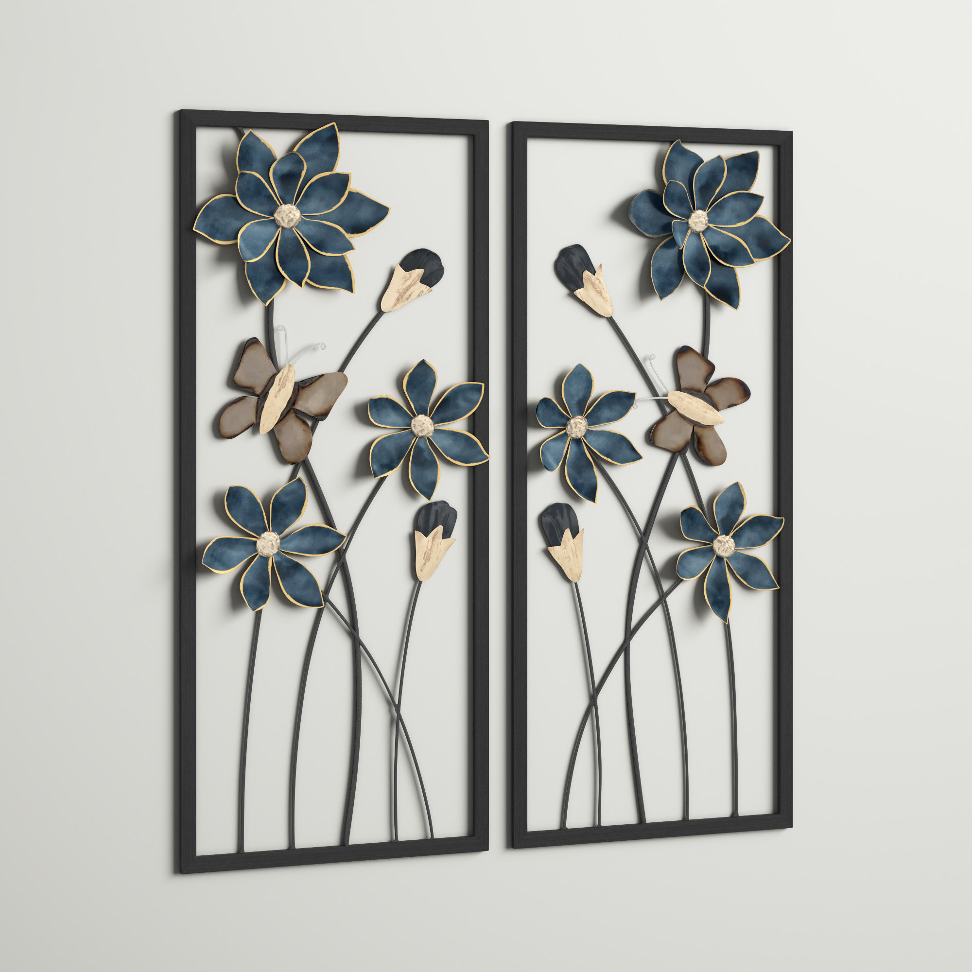 Andover Mills™ 2 Piece Metal Wall Décor Set & Reviews Wayfair