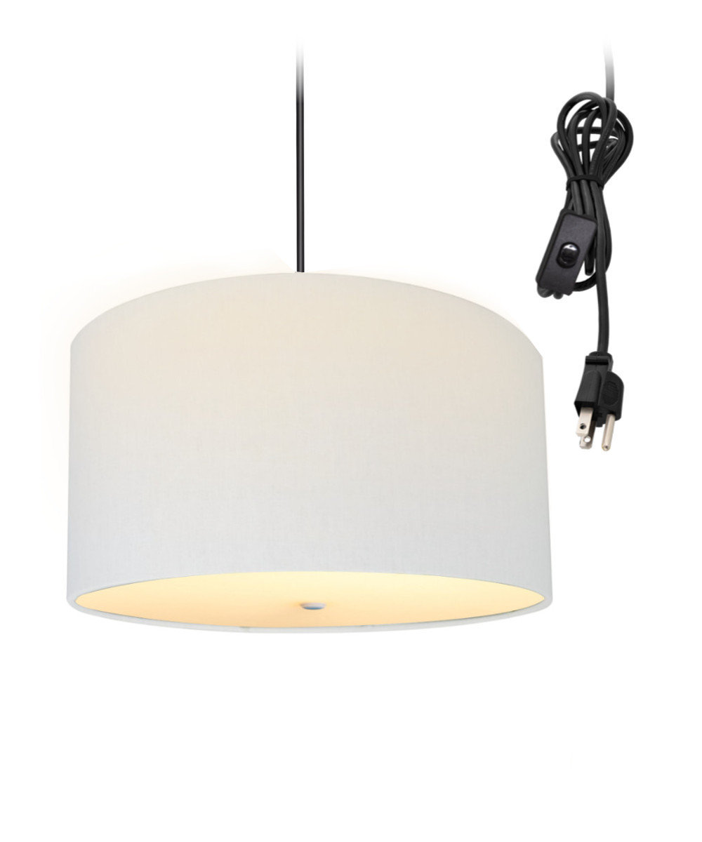 Lincoln 3033101 Round Hanging Light Lamp Aluminum w/Chain CHARCOAL 18.5" x 24" 