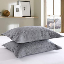 gray pillow shams