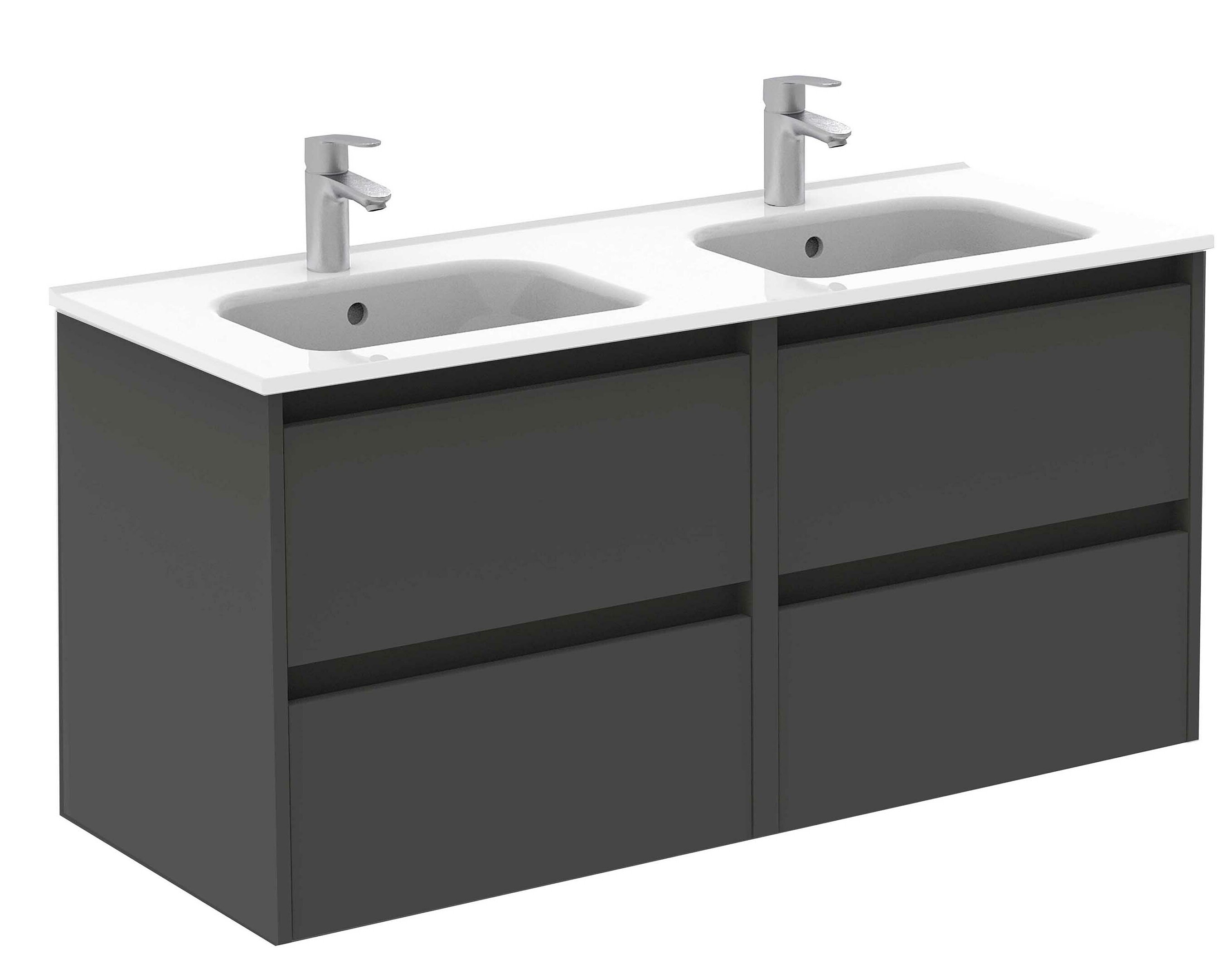 Wall-Mounted Double Bathroom Vanity 70 Inch