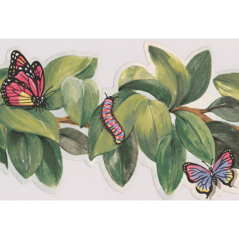 York Wallcoverings Bee Butterfly Ladybug Dragonfly Caterpillar On