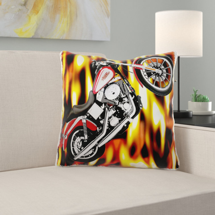 harley davidson accent pillows