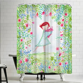 Bay Isle Home Afton On Aqua Single Shower Curtain Wayfair