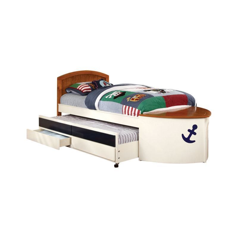 Hokku Designs Twin Mate S Captain S Bed With Trundle And 2