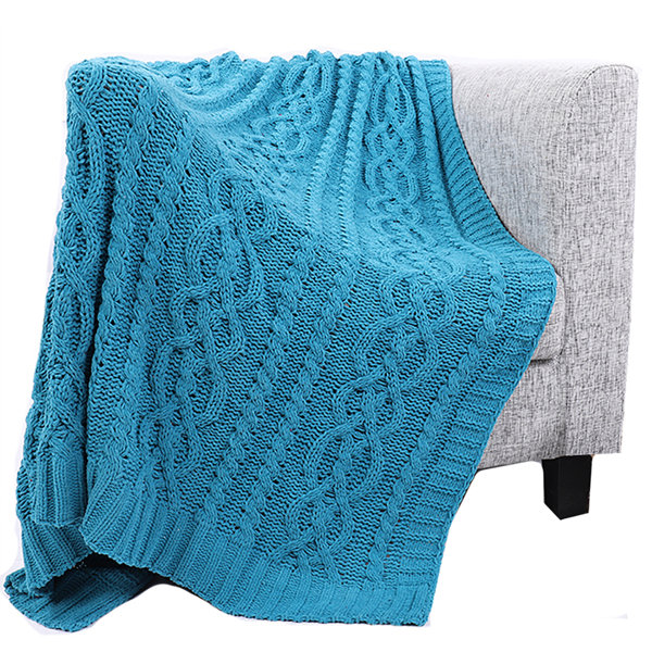 Cotton Chenille Throw Blanket Wayfair