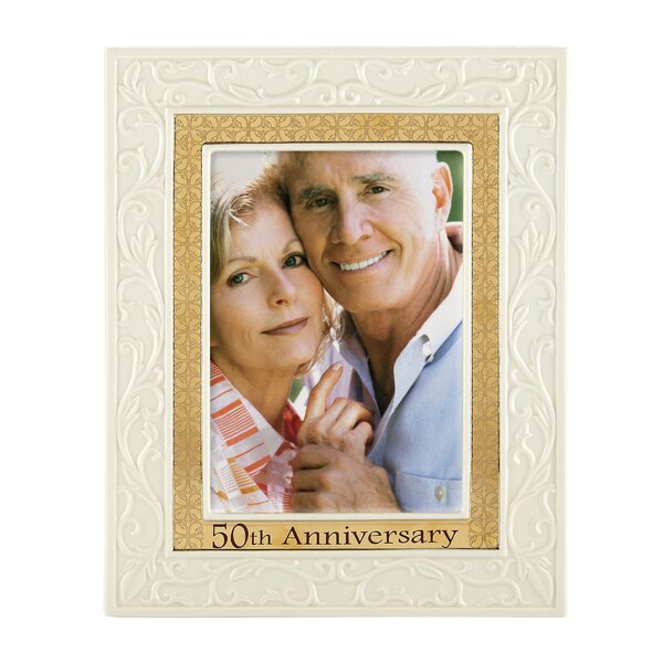 Personalized 50th Wedding Anniversary Picture Frame **NEW** Bands of Gold 6779 