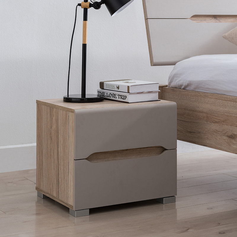 Brayden Studio Eckhart 2 Drawer Bedside Table Wayfair Co Uk