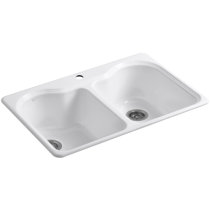Wayfair | Cast Iron White Kitchen Sinks You'll Love in 2022