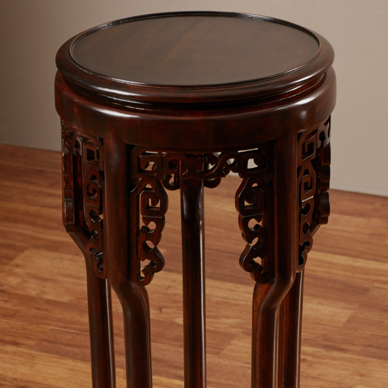 World Menagerie Solid Wood Mahogany Pedestal Plant Stand Reviews Solid Wood Mahogany Pedestal Plant Stand