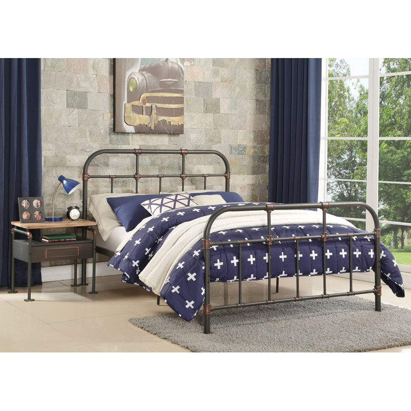17 Stories Beale Vintage Open Frame Configurable Bedroom Set Wayfair