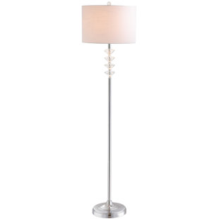 Crystal Chandelier Floor Lamp Wayfair Co Uk Lara 154cm Floor Lamp