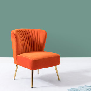 burnt orange cuddle chair