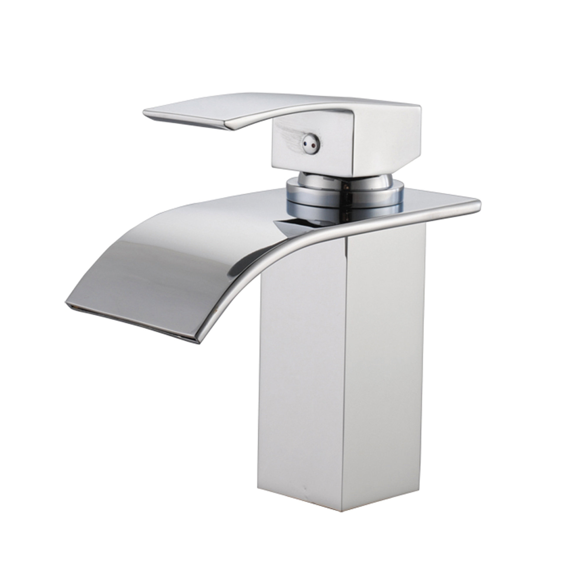 Deck Mount Waterfall Bathroom Sink Faucet With Hoses Reviews