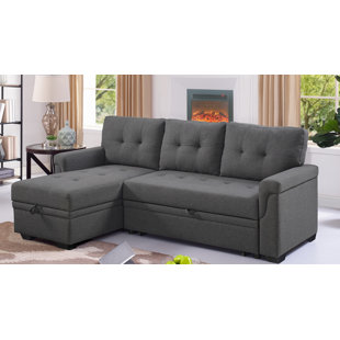 FDW Contemporary Sectional Modern Sofa Bed Black for sale online 