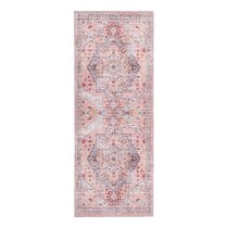 CHEAP RUNNER HALLWAY MODERN pink CORRIDOR width 50-100cm RUGS Feltback Carpets 