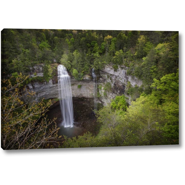 Millwood Pines Tn Fall Creek Falls A Double Waterfall Photographic Print On Wrapped Canvas Wayfair