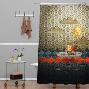 Jose Luis Guerrero Paper Boat Shower Curtain