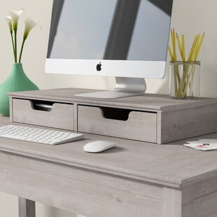Wooden Desk Organizer w/ Drawers Office Desktop Stand Tabletop Rack File Holder 