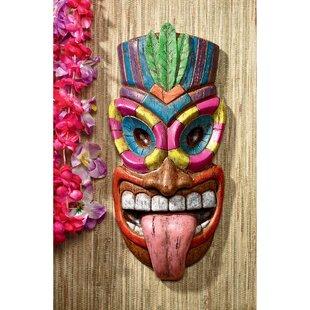 Tiki 4 Mancave Bar Tribal Mask Totem Hawaiian Home Tropical Decor Metal Wall Art 