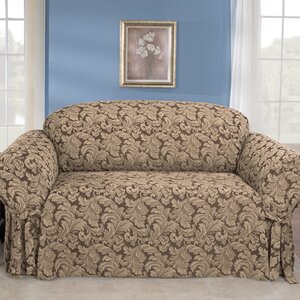 Scroll Classic Box Cushion Sofa Slipcover