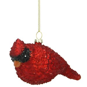 Glass Bird Christmas Ornament
