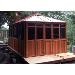 Solarus 10.5 Ft. W x 16.5 Ft. D Wood Permanent Gazebo