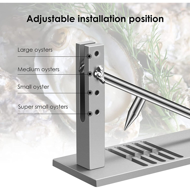 Oyster Shucker Machine Adjustable Opener For Small Medium Sized Big Oysters NEW Oyster Shucker Machine Adjustable Opener For Small Medium Sized Big Oysters NEW