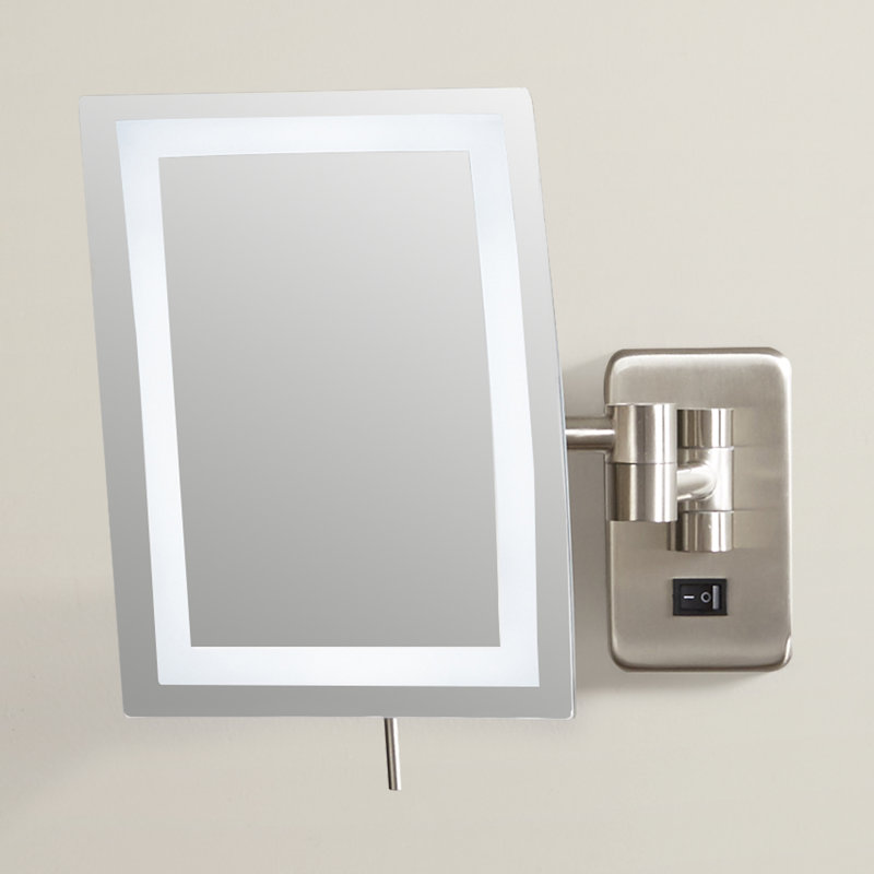 Wall Makeup Mirror wade logan alonso direct wire wall mount rectangular makeup mirror Wall Makeup Mirror wade logan alonso direct wire wall mount rectangular makeup mirror