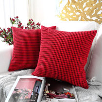 red throw pillows canada