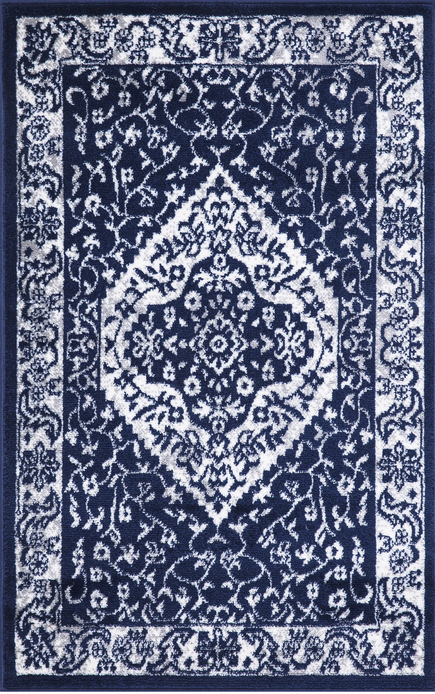 Charlton Home® Keynes Performance Navy Rug Wayfair