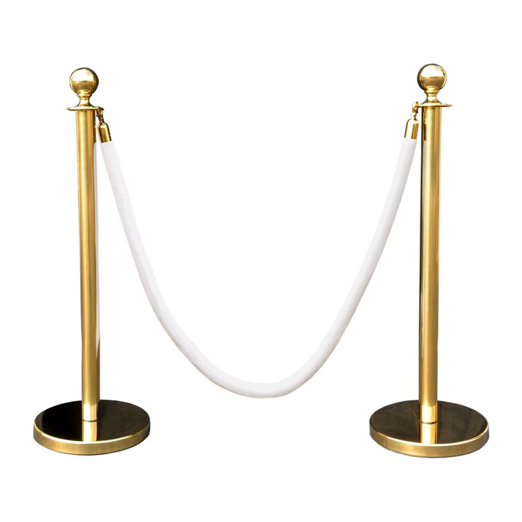 Plastic Stanchion Set in White VIP Crowd Control for sale online 