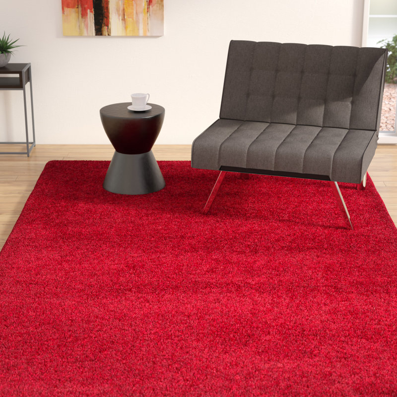 Wade Logan Rowen Handmade Red Area Rug Reviews Wayfair Rowen Handmade Red Area Rug