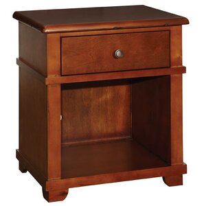 Bonneau 1 Drawer Solid Wood Nightstand