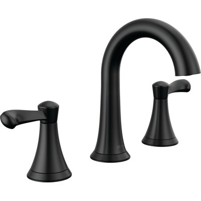 Esato Widespread Bathroom Faucet 3 Hole, 2-handle Bathroom Sink Faucet with Drain Assembly