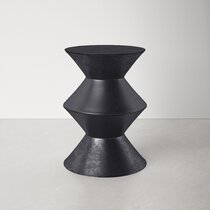 black cement side table