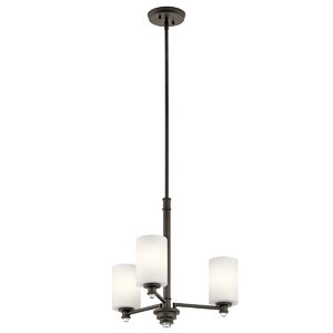 Bourdeau 3-Light Shaded Chandelier