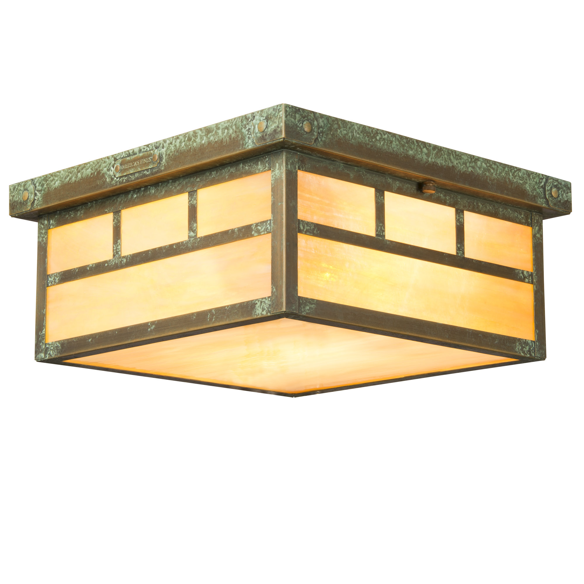 Millwood Pines Emond 1 Light 7 75 Lantern Square Flush Mount Wayfair