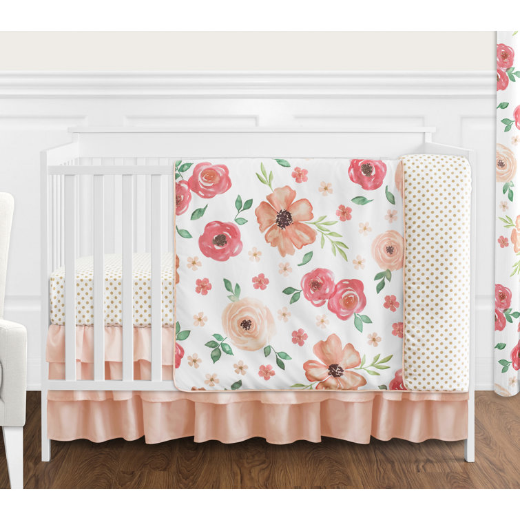 baby girl crib skirt