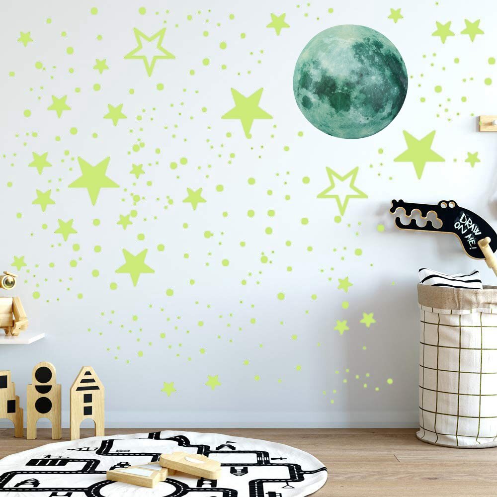 New Removable Luminous Wall Sticker Glow In The Dark Star Decal Kids Room Decor