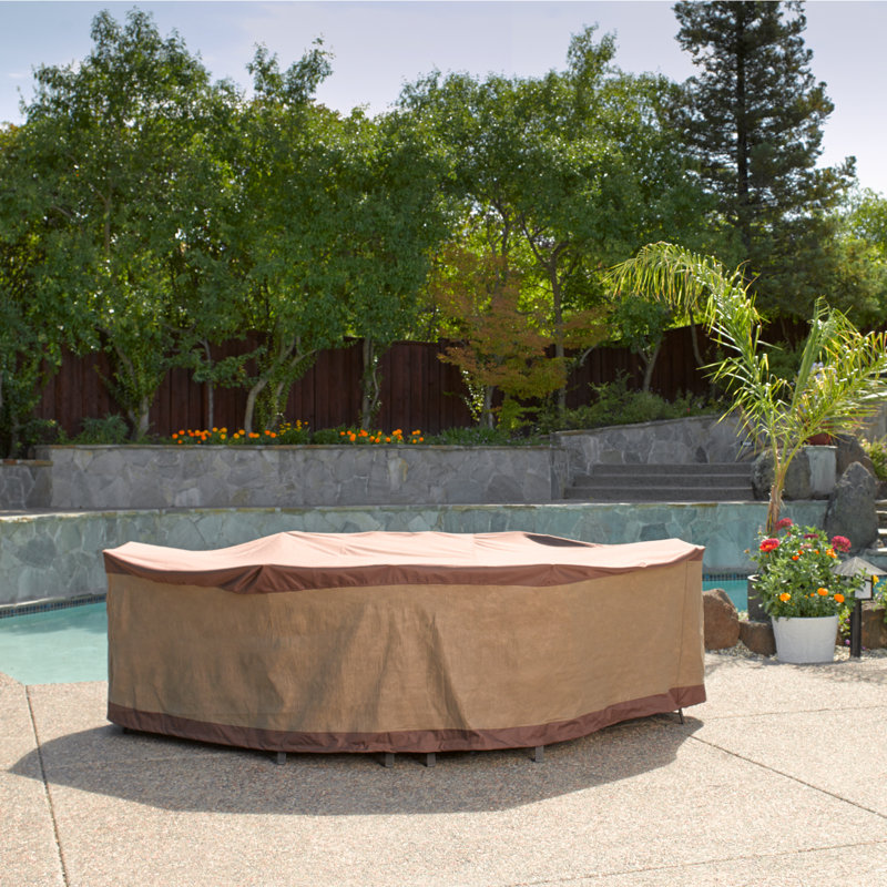 Wayfair Basics Water Resistant Patio Dining Set Cover With 2 Years Reviews Wayfair