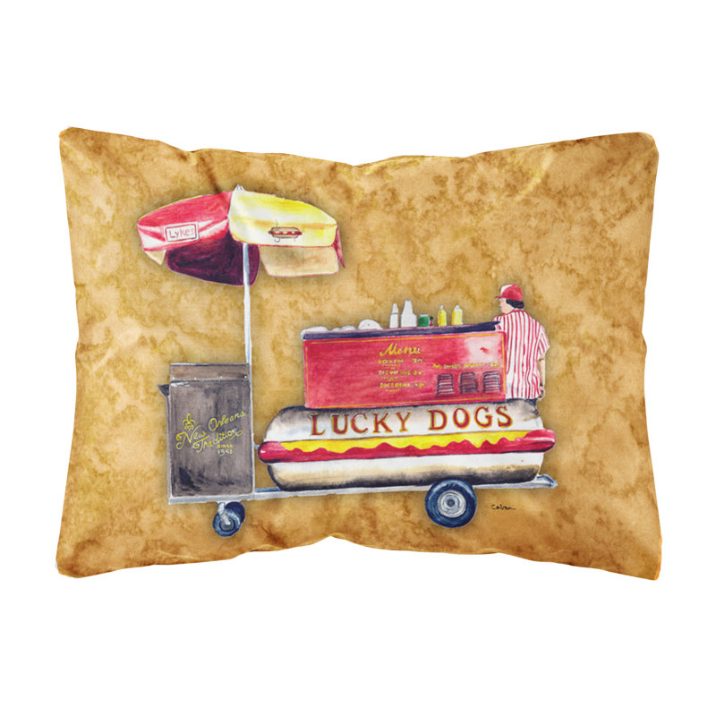 Caroline S Treasures Hot Dog Indoor Outdoor Throw Pillow Wayfair
