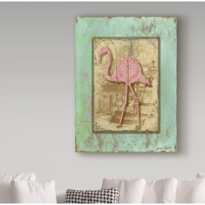 Bay Isle Home Bird Silhouette Acrylic Painting Print On Wrapped