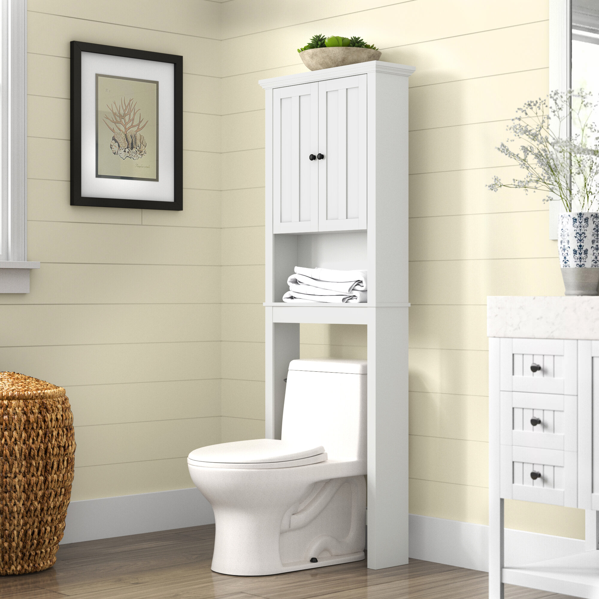 Details about   Toilet Shelf Floor Bathroom Storage Organizer Floor Mounted Waterproof  Cabinet 