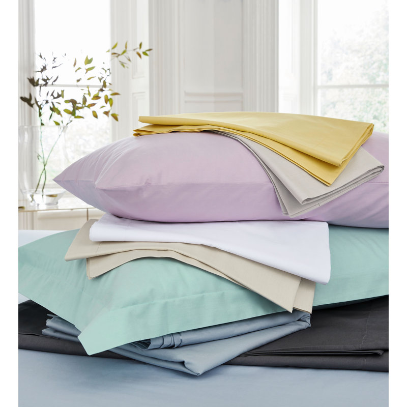 Bedeck Of Belfast 200 Thread Count Cotton Percale Fitted Sheet Reviews Wayfair Co Uk
