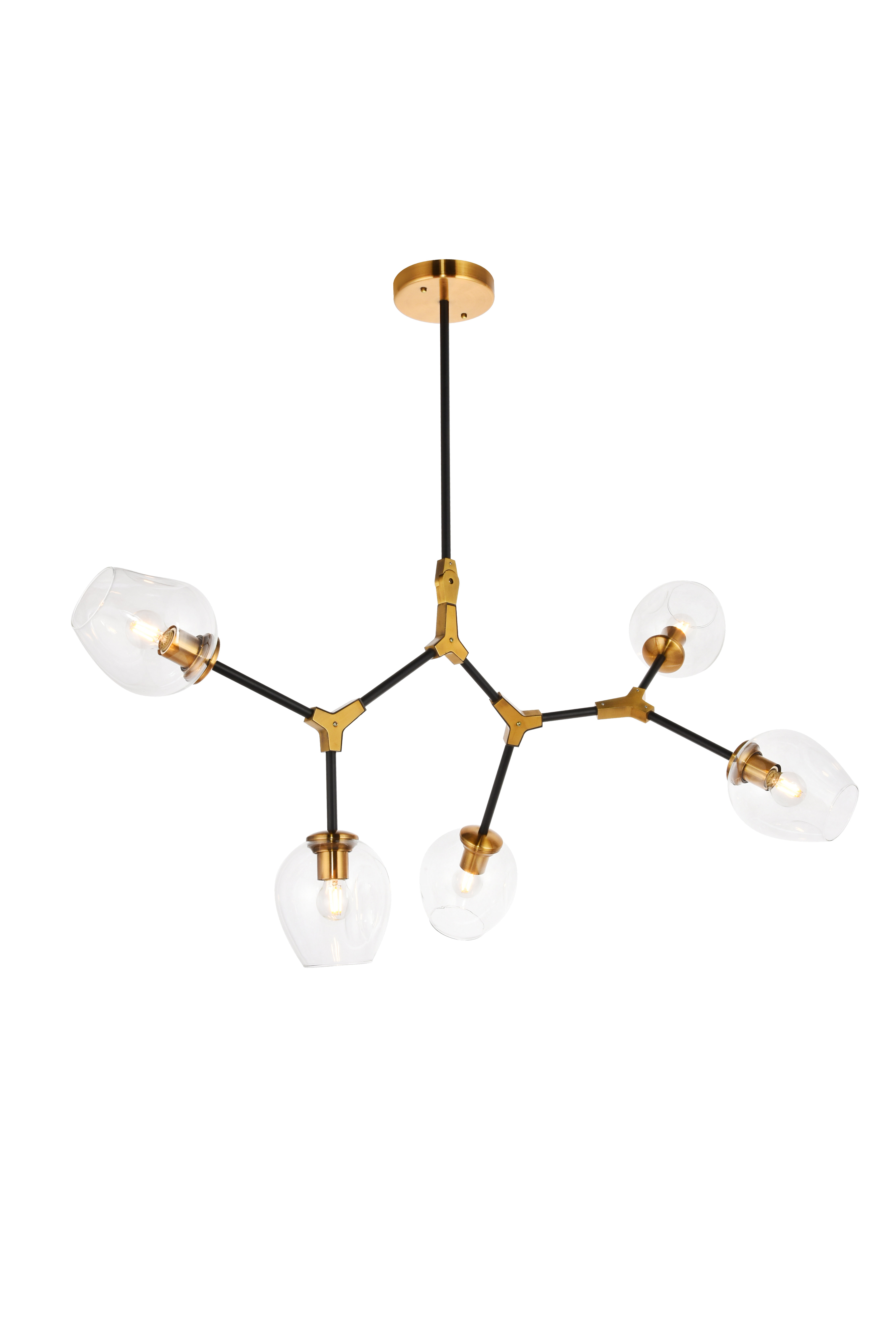 Ulrey 5 Light Sputnik Modern Linear Chandelier Reviews Joss Main