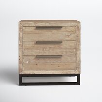 modern light wood nightstand