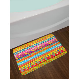 Multi Color Bath Rug Wayfair Horizontal Multi Colorful Bath Rug