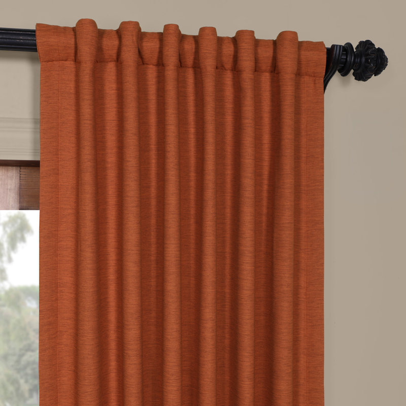 Three Posts Freemansburg Room Darkening Rod Pocket Single Curtain Panel Reviews Wayfair