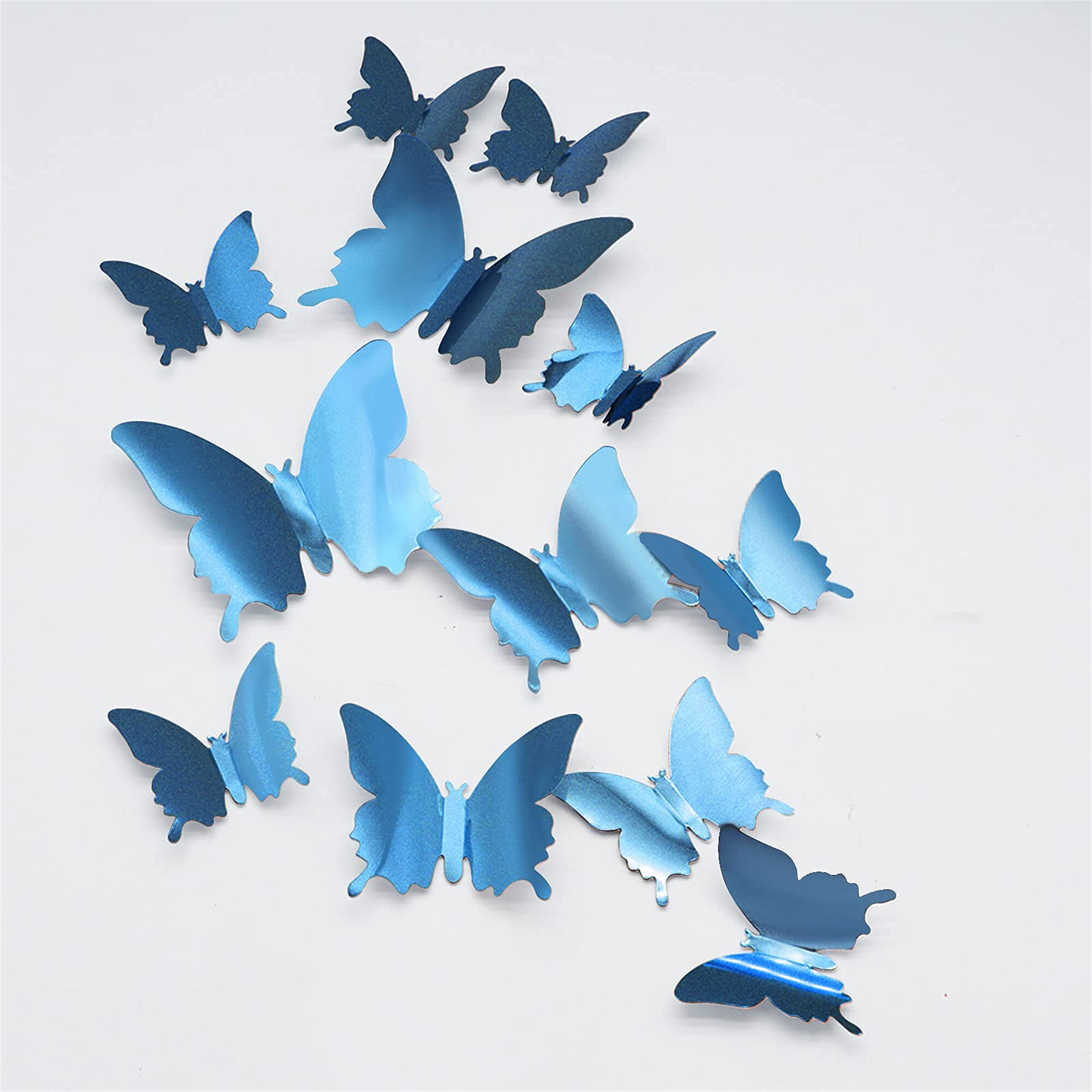 12/24pcs Butterfly Design Wall Stickers 3D Decal Home Room Decorations Decor